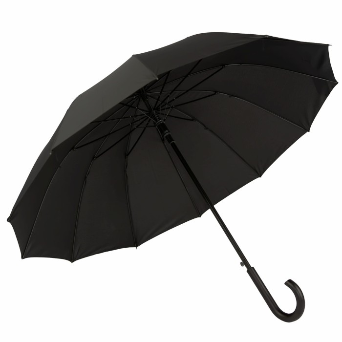 Parasol automatyczny DUŻY wzmacniany 125 cm Captain Mike czarny