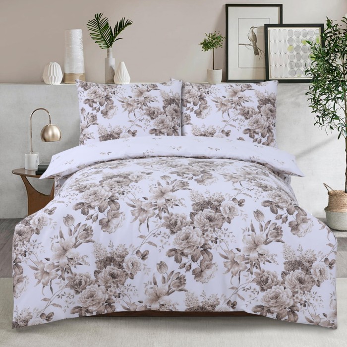 Komplet pościeli bawełna RENFORCE 220x200 cm KWIATY Captain Mike
