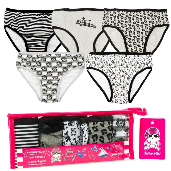 Bielizna dziewczęca Captain Mike 5 pack mix
