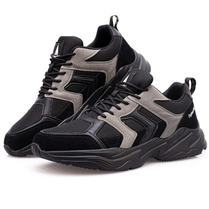 Sneakersy, buty sportowe męskie Captain Mike czarne