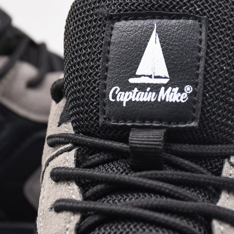 Sneakersy, buty sportowe męskie ,Captain Mike , czarne , modne, wygodne, na lato , na wiosnę, komfortowe, ponadczasowy model, klasyczne,  na jesień