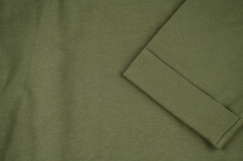 bluzka, koszulka, bawełniana, z kotwicą, khaki, 3/4 rękaw, modna, wygodna, przyjemna w dotyku, na różne okazje,