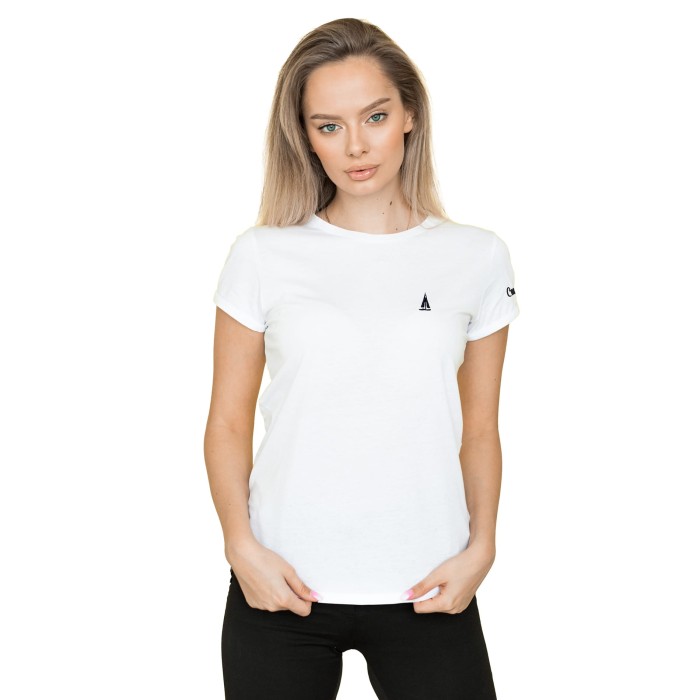 T-shirt damski biały CAPTAIN'S LINE