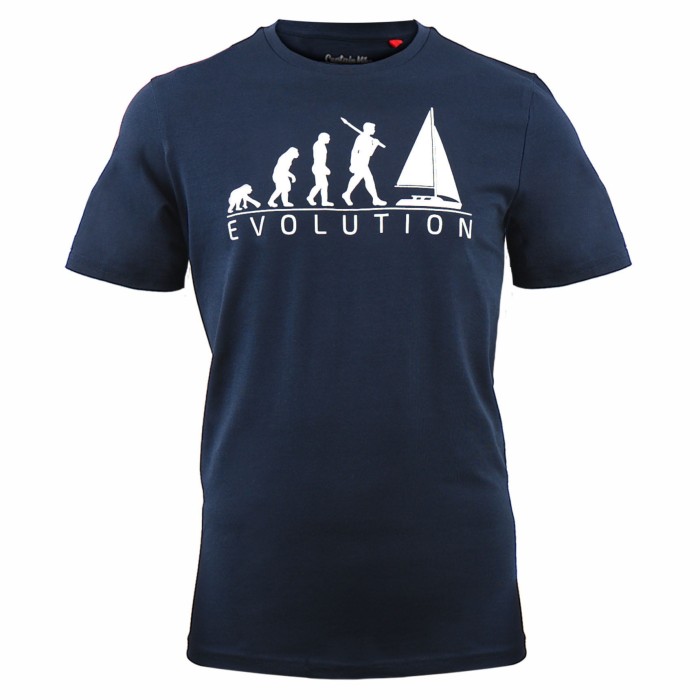 Koszulka bawełniana męska T-shirt granatowa Captain Mike® 