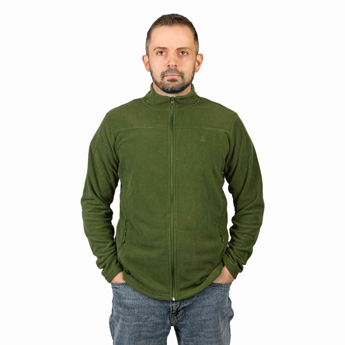 Polar przejściowy męski bluza rozpinana khaki Captain Mike