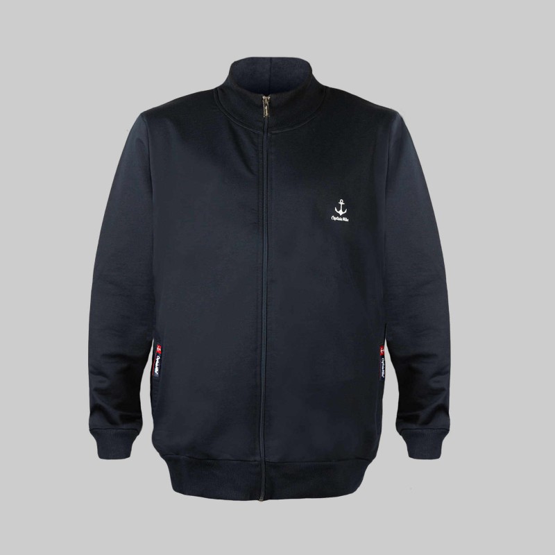 Bluza dresowa męska rozpinana granatowa Captain Mike