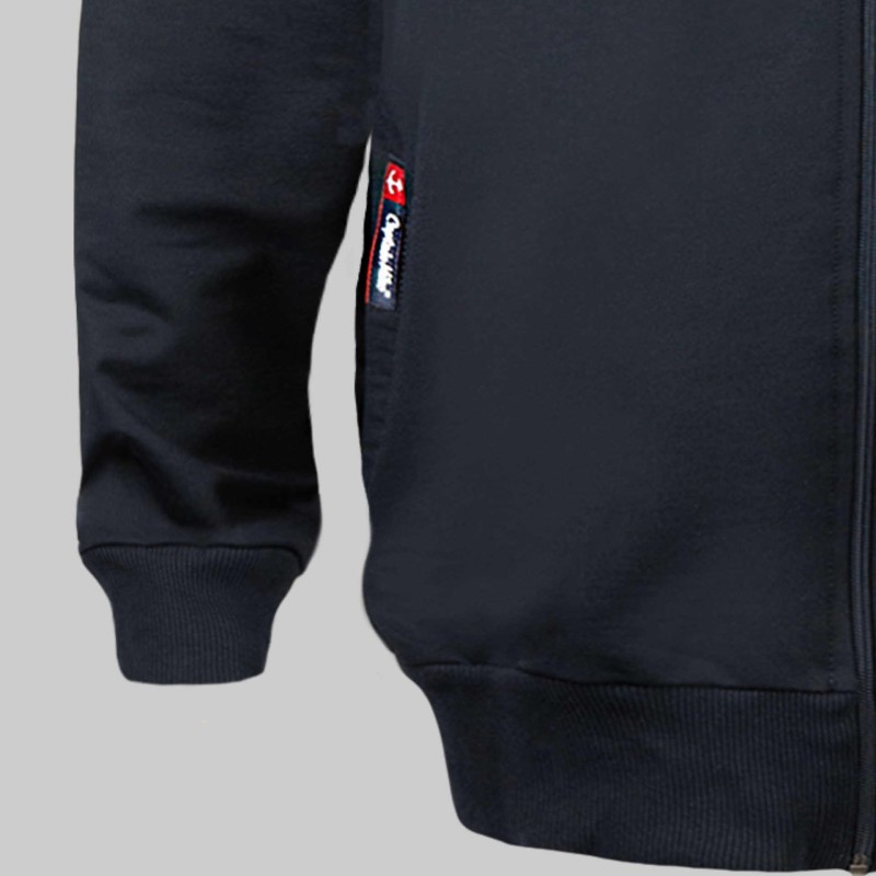 Bluza dresowa męska rozpinana granatowa Captain Mike