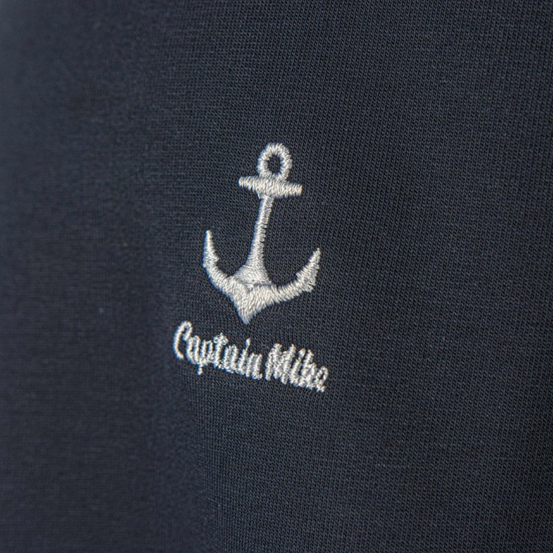 Bluza dresowa męska rozpinana granatowa Captain Mike