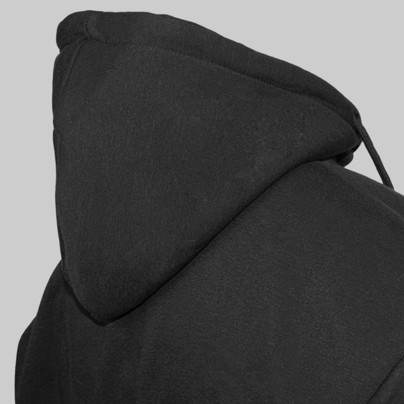 Bluza dresowa męska z kapturem rozpinana czarna Captain Mike