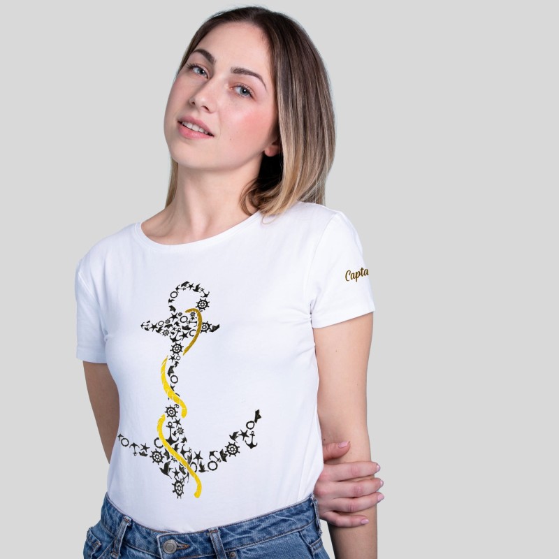 T-SHIRT damski koszulka Captain Mike bawełniana
