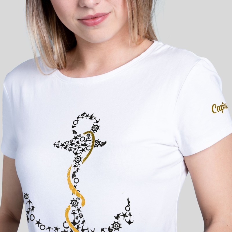 T-SHIRT damski koszulka Captain Mike bawełniana