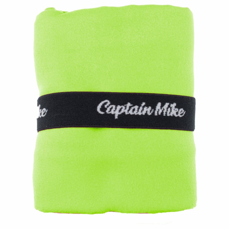 Ręcznik z mikrofibry szybkoschnący plażowy zielony 110x175 cm Captain Mike