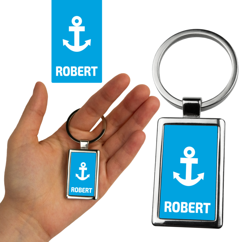 Marynistyczny brelok do kluczy z imieniem Robert Captain Mike