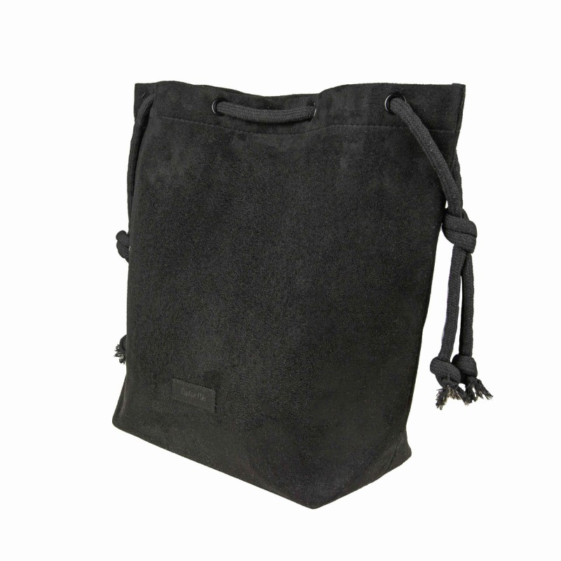 Torebka damska worek elegancka miejska czarna Captain Mike