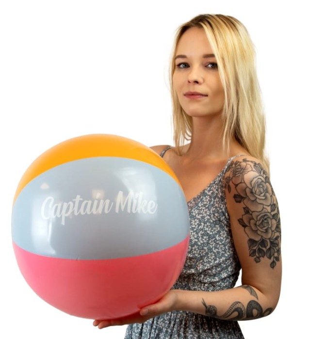 Piłka plażowa dmuchana duża do ogrodu na plaże Captain Mike