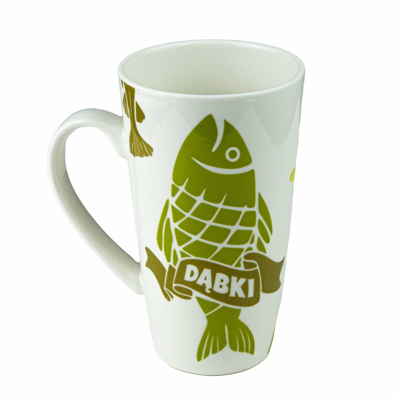 Duży kubek ceramiczny DĄBKI pamiątka znad morza prezent Captain Mike
