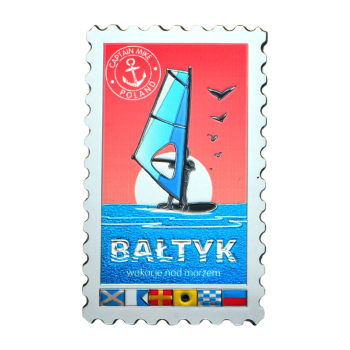 Magnes Pamiątka Z Bałtyku Na Lodówkę Beach Captain Mike