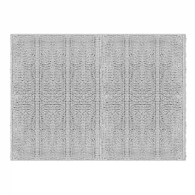 Mata łazienkowa z antypoślizgową powłoką 50x80cm, szara 1550 GSM