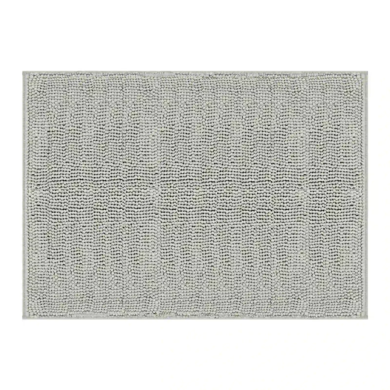 Mata łazienkowa z antypoślizgową powłoką 50x80cm, szary 1300 GSM