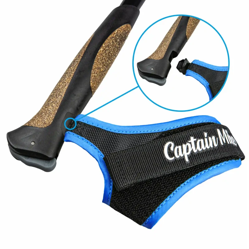 Lekkie kijki do chodzenia, NORDIC WALKING regulacja, aluminium lotnicze ZESTAW