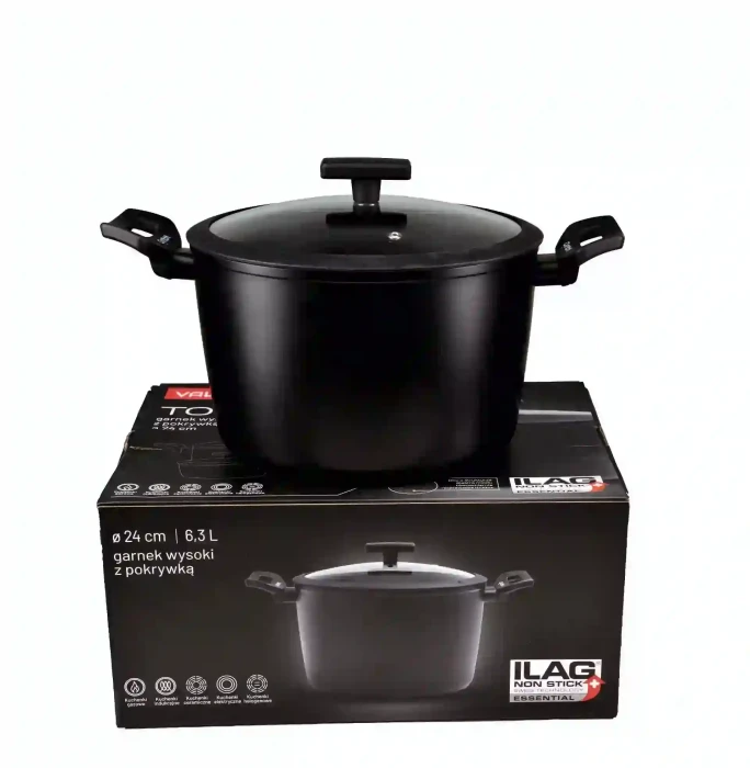 Garnek wysoki z pokrywką VAVIO TOKYO 24 cm - 6,3L