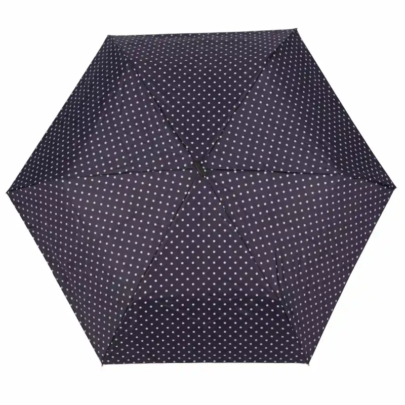 Parasol składany w kropki z pokrowcem granatowy Captain Mike
