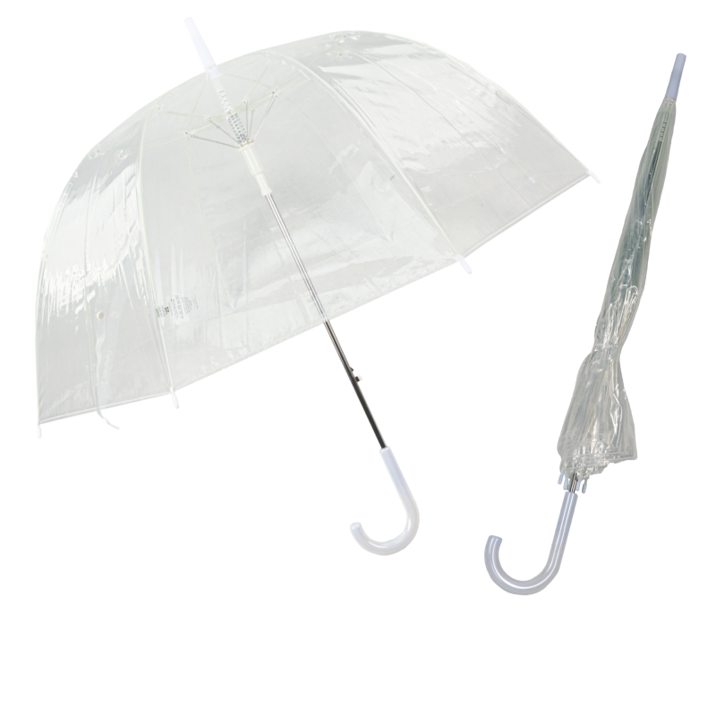 Parasol transparentny przezroczysty ślubny półautomat Captain Mike