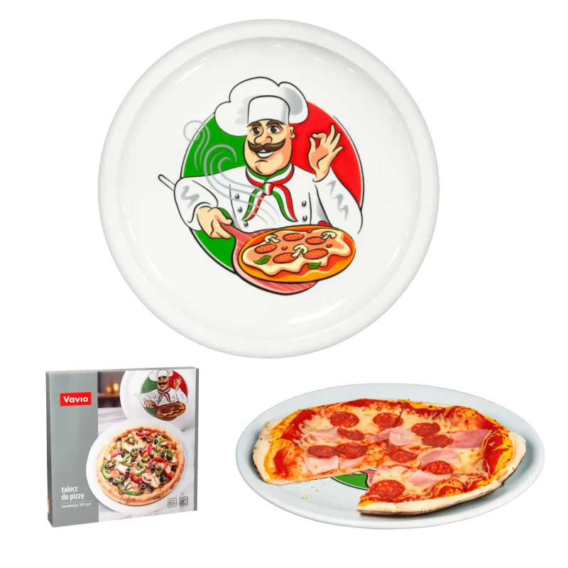 Talerz do pizzy porcelanowy 30 cm VAVIO