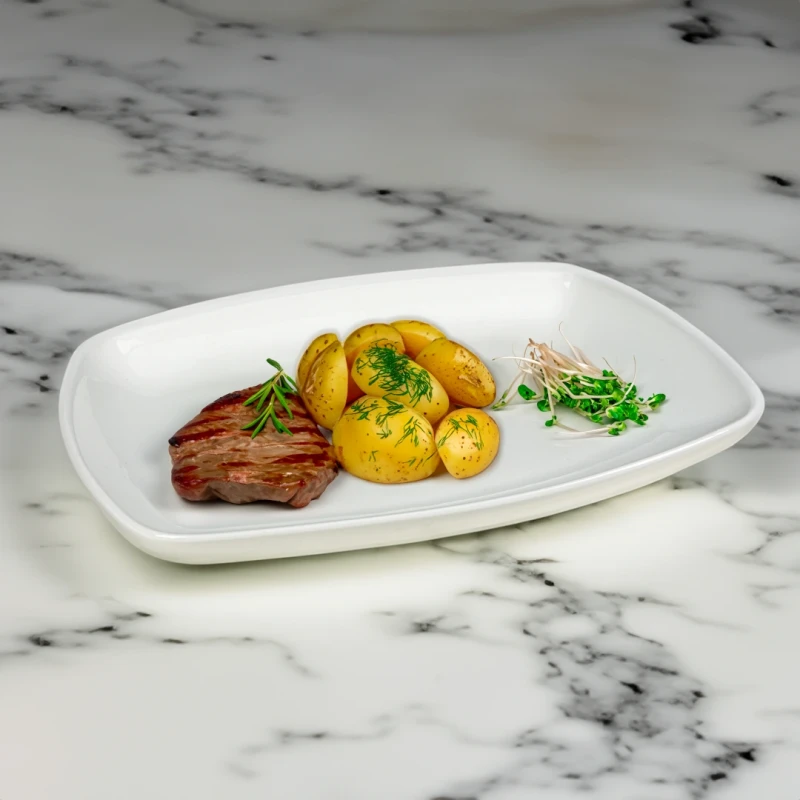 Półmisek porcelanowy do przekąsek potraw 37x26 cm