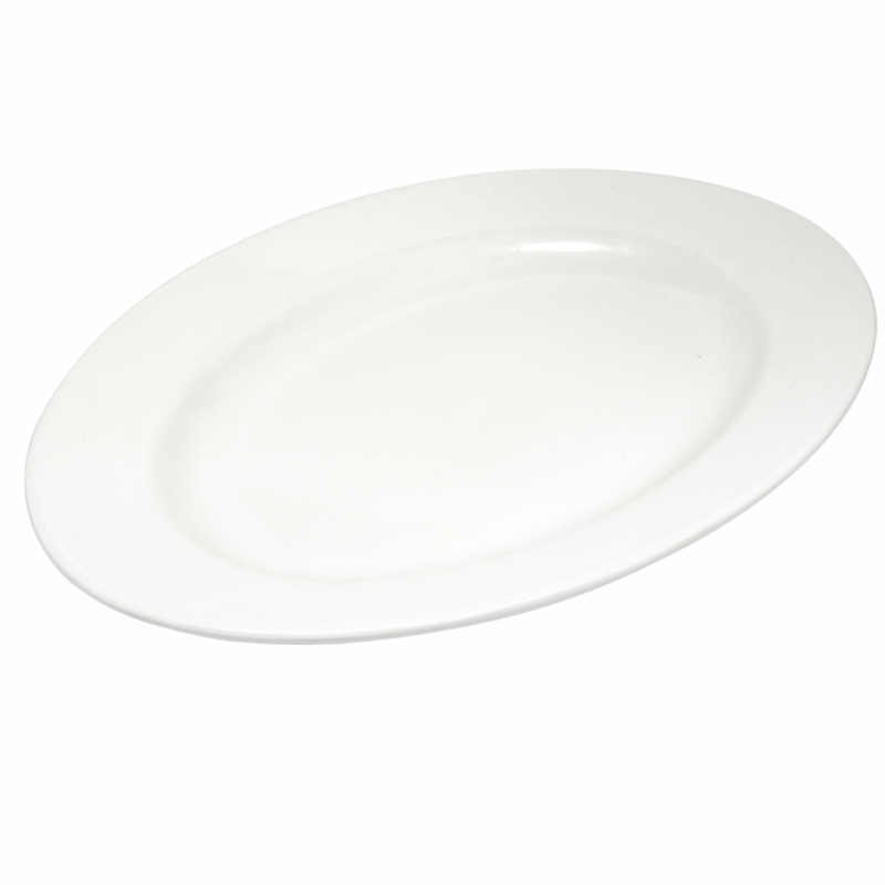 Elegancki biały półmisek ceramiczny 33 cm x 23,5 cm VAVIO
