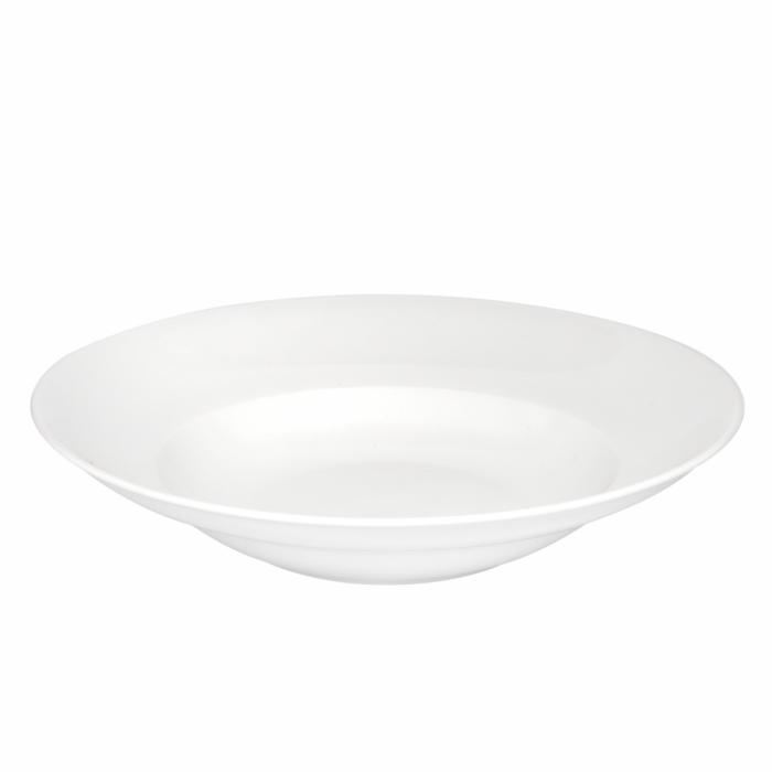 Biały talerz do makaronu z ceramiki – średnica 26 cm VAVIO