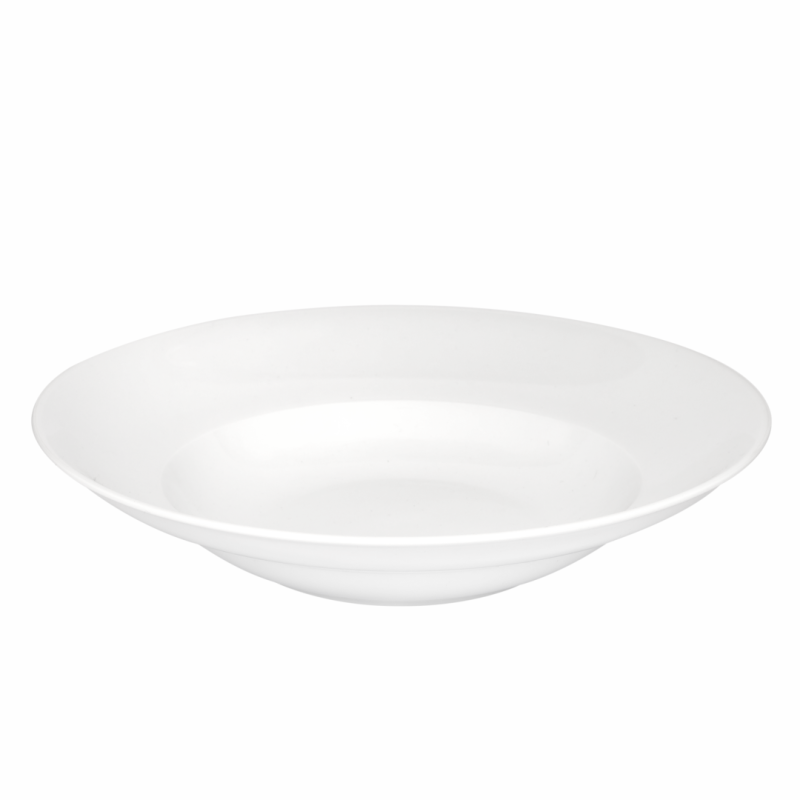 Biały talerz do makaronu z ceramiki – średnica 26 cm VAVIO
