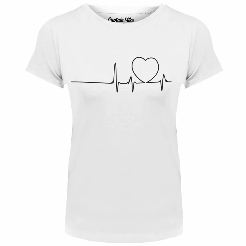 T-SHIRT damski koszulka biała TURECKA BAWEŁNA Captain Mike