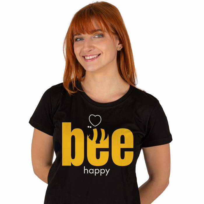 T-SHIRT damski koszulka czarna TURECKA BAWEŁNA Captain Mike