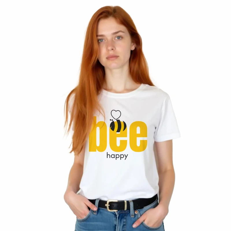 T-SHIRT damski koszulka biała z nadrukiem TURECKA BAWEŁNA Captain Mike