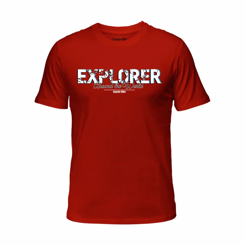 Koszulka męska BAWEŁNA TURECKA z nadrukiem, T-shirt Captain Mike