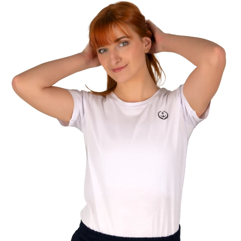 T-SHIRT damski koszulka Z HAFTEM BAWEŁNA TURECKA Captain Mike