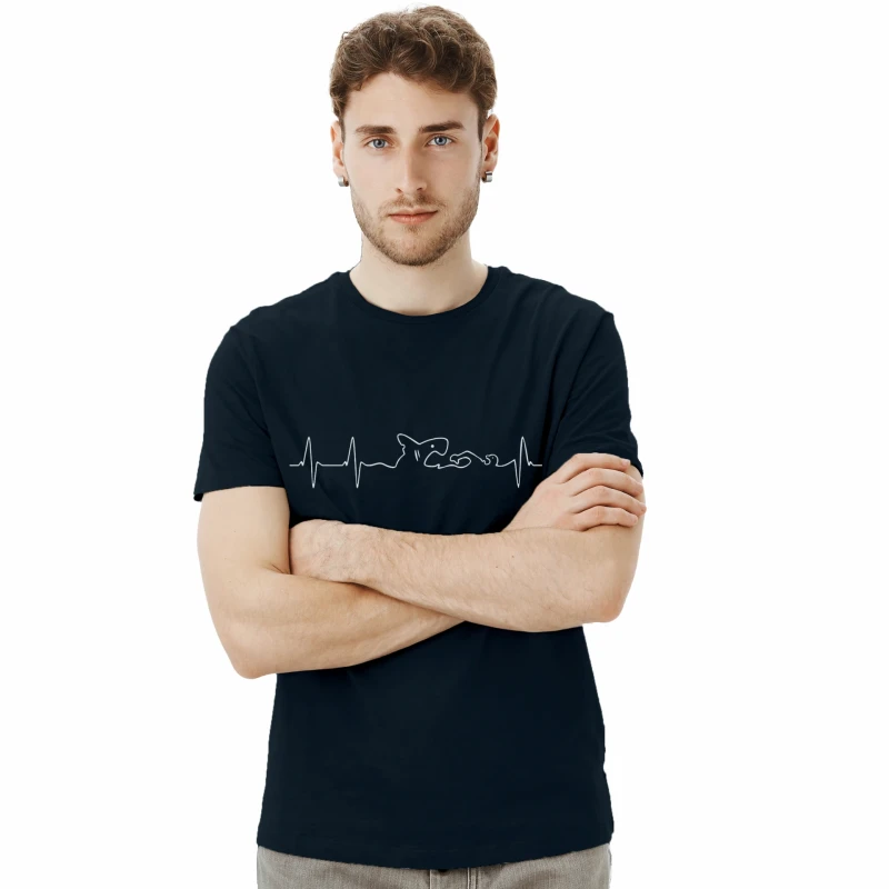 Koszulka męska BAWEŁNA TURECKA z nadrukiem, T-shirt Captain Mike