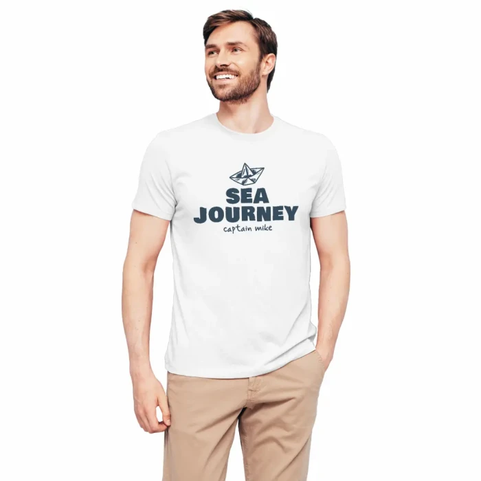 Koszulka męska BAWEŁNA TURECKA T-shirt SEA JOURNEY Captain Mike 