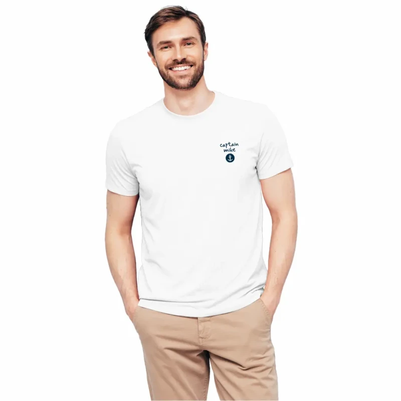 Koszulka męska BAWEŁNA TURECKA T-shirt z nadrukiem na plecach