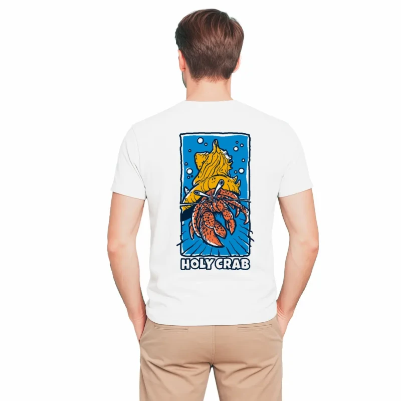 Koszulka męska BAWEŁNA TURECKA T-shirt z nadrukiem na plecach