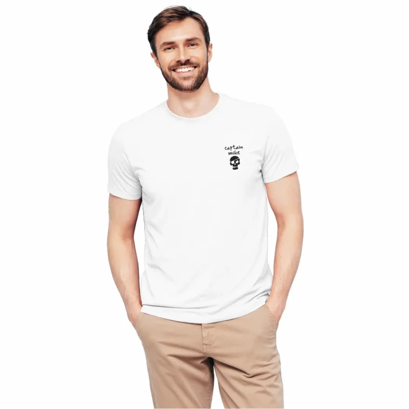 Koszulka męska BAWEŁNA TURECKA T-shirt z nadrukiem na plecach