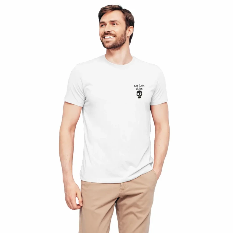 Koszulka męska BAWEŁNA TURECKA T-shirt z nadrukiem na plecach