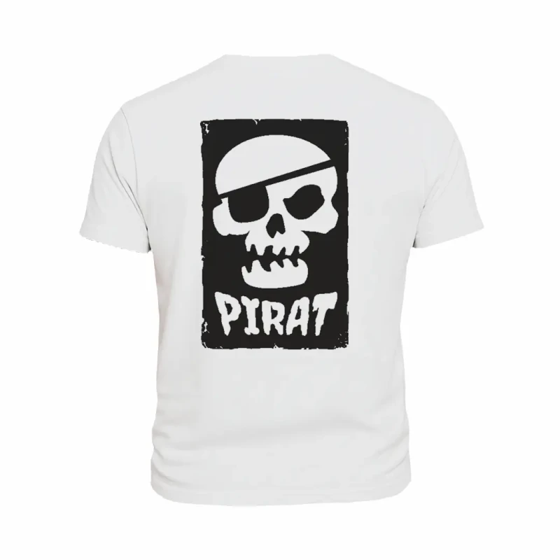 Koszulka męska BAWEŁNA TURECKA T-shirt z nadrukiem na plecach