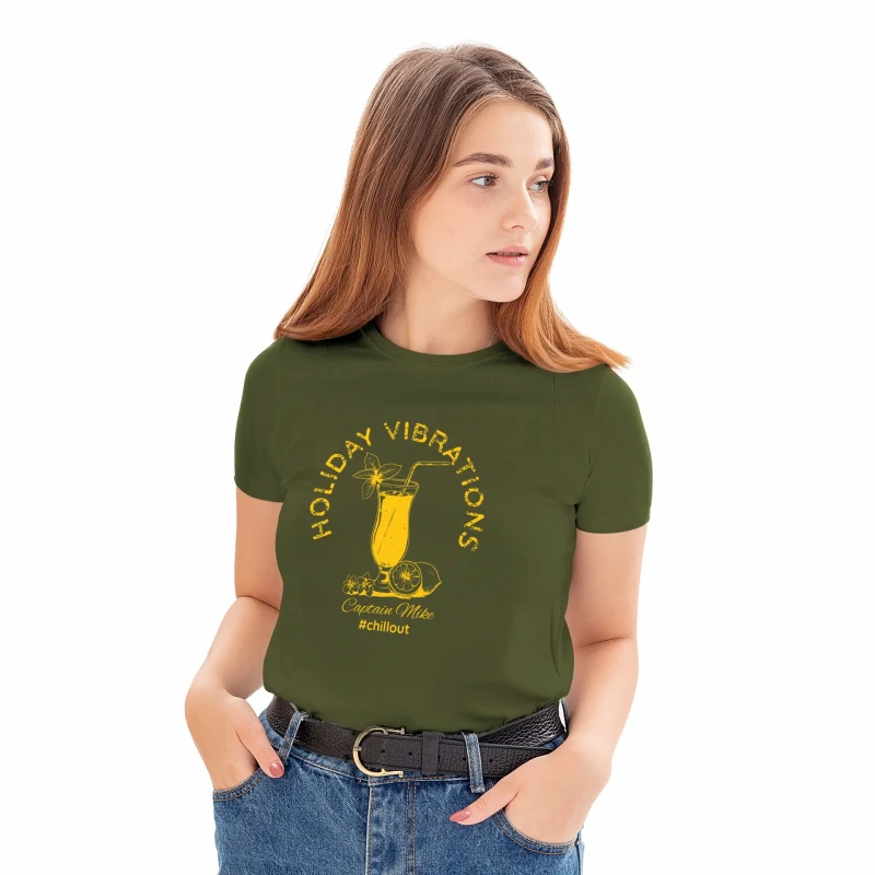 T-SHIRT damski koszulka zielona TURECKA BAWEŁNA C