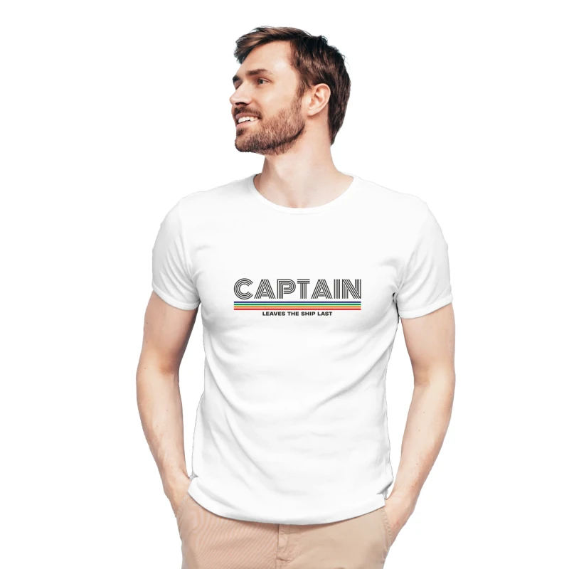 Koszulka męska BAWEŁNA TURECKA biała z nadrukiem, T-shirt