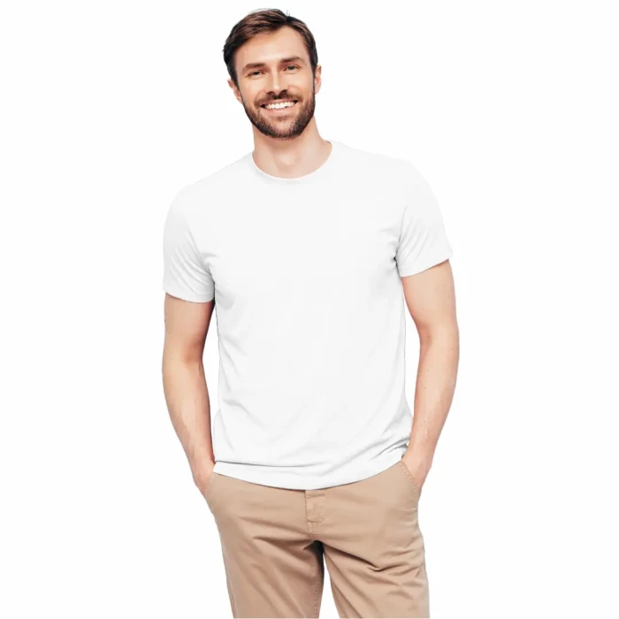 Koszulka męska BAWEŁNA TURECKA biały T-shirt Captain Mike