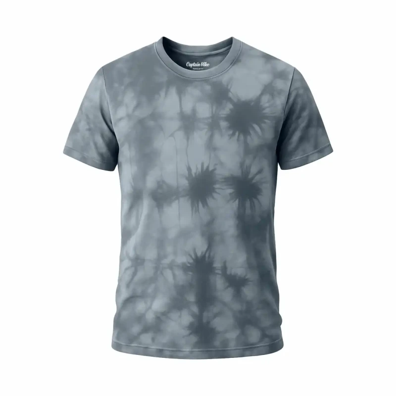Koszulka męska dekatyzowana ciemnoszara BAWEŁNA TURECKA T-shirt