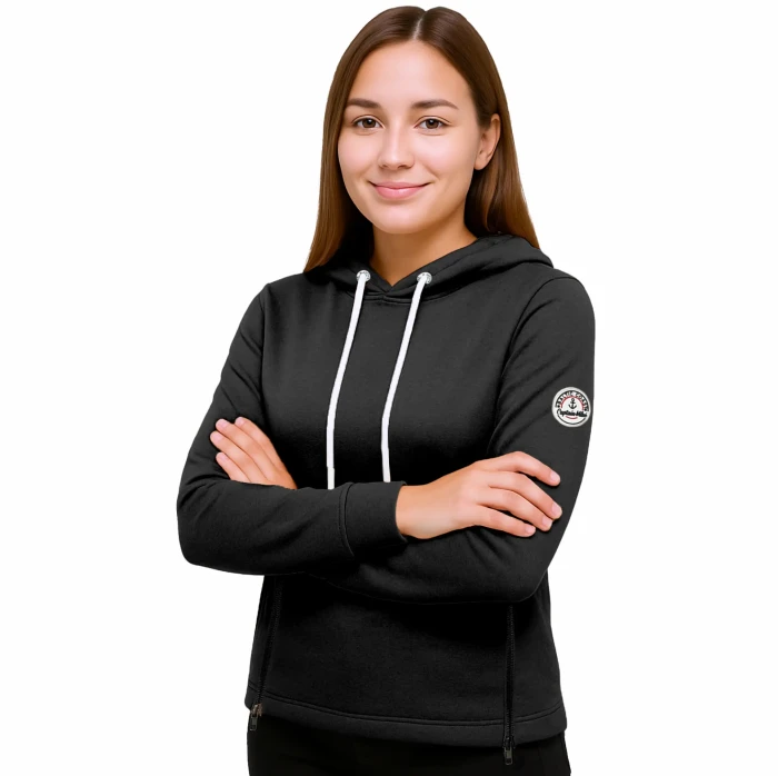 Bluza damska z kapturem czarna Captain Mike