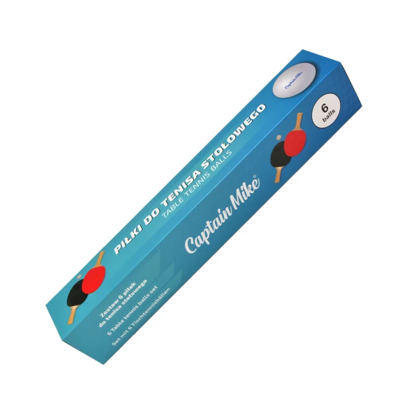 Piłki do tenisa stołowego 6 szt. – ping pong, 40 mm, trwałe i lekkie